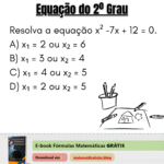 Exercício Equação do 2º Grau