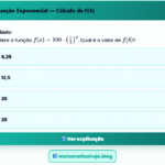 Exercício Função Exponencial