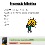 Exercício Progressão Aritmética