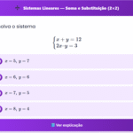 Exercício Sistemas Lineares