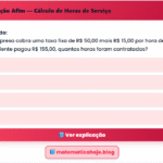 Exercício Função Afim