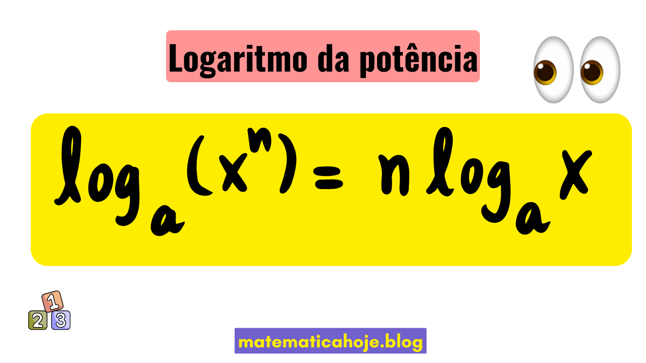 Propriedade do logaritmo da potência