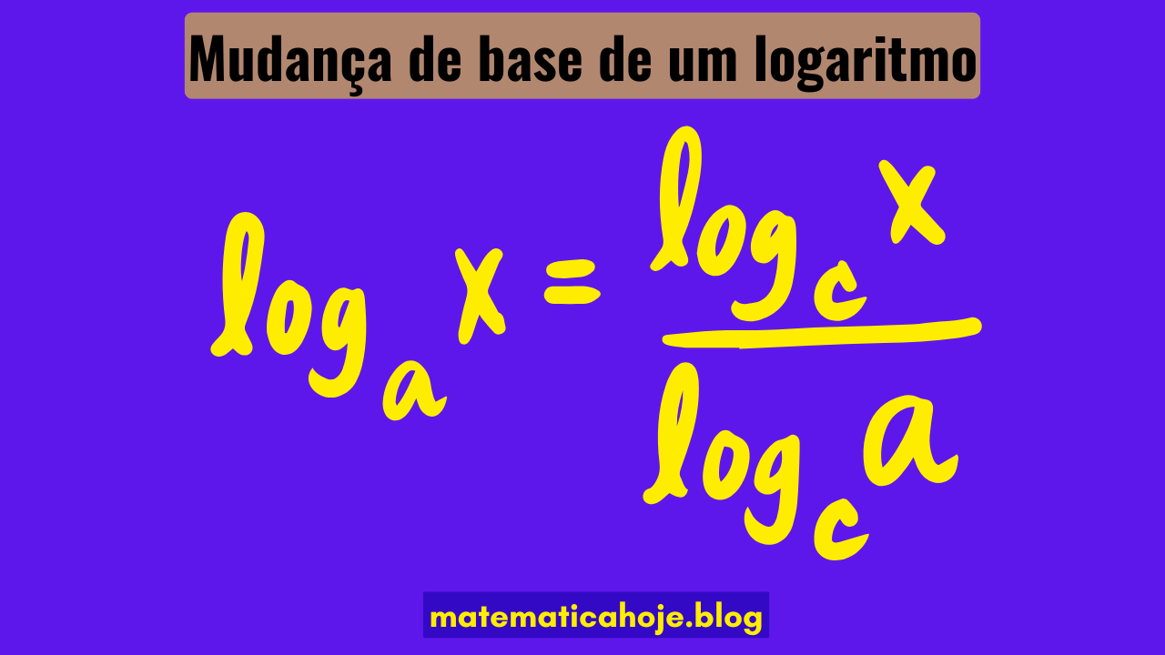 Fórmula de mudança de base do logaritmo
