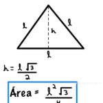 Área do triângulo equilátero