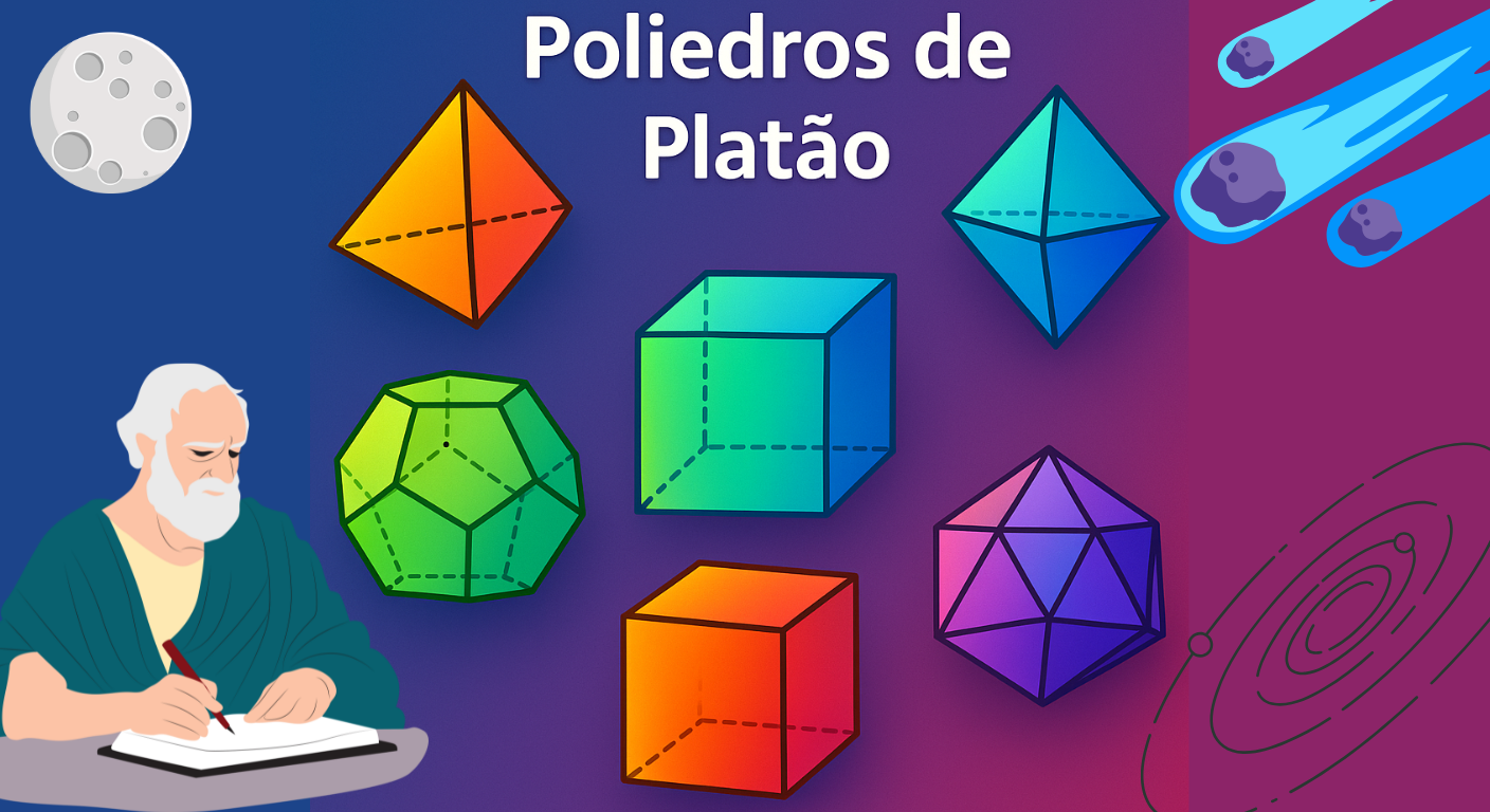 Poliedros de Platão em destaque