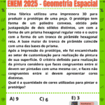 🔷 ENEM 2025: Quantas cores preciso para pintar esse sólido 3D? 🤯