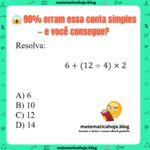 90% erram essa conta simples – mas você vai acertar? 😱