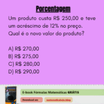Exercício Porcentagem