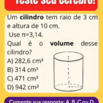 Como calcular o volume de um cilindro de forma rápida?