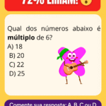 Você sabe identificar quais números são múltiplos de 6?