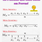 Quais São as 3 Médias Mais Cobradas em Provas de Matemática?
