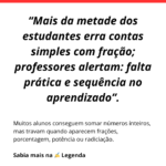 Por que tantos estudantes erram contas simples com fração?