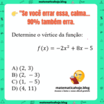😱 90% erram essa do vértice — será que você acerta?
