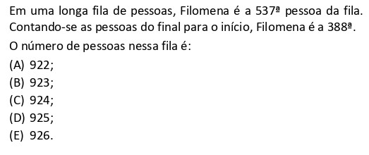 Questão de contagem em fila da prova FGV 2026 Matemática