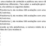 FGV 2026 Matemática: Média Ponderada em Avaliações de Vídeo (Questão 12 Resolvida)