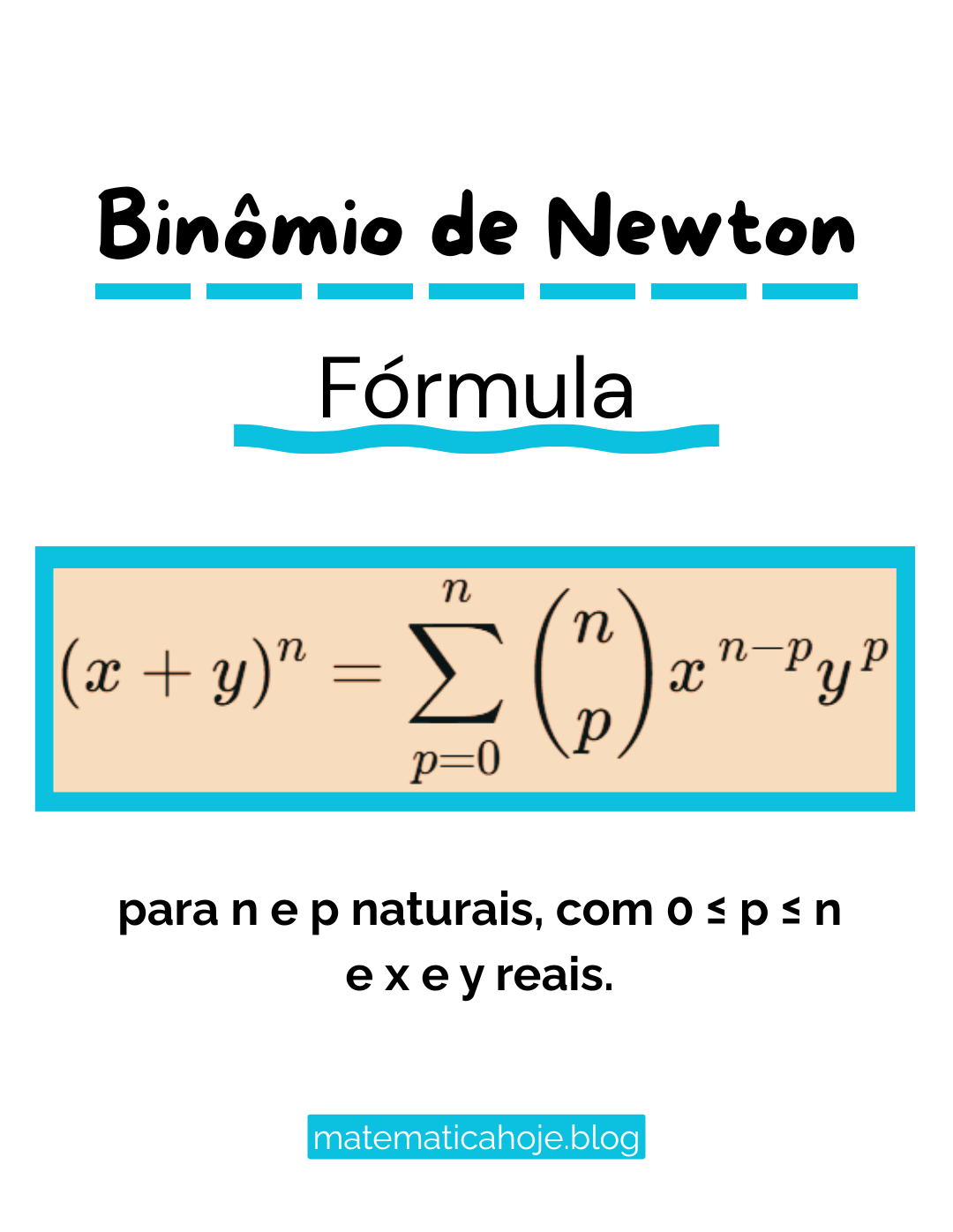 Fórmula do Binômio de Newton