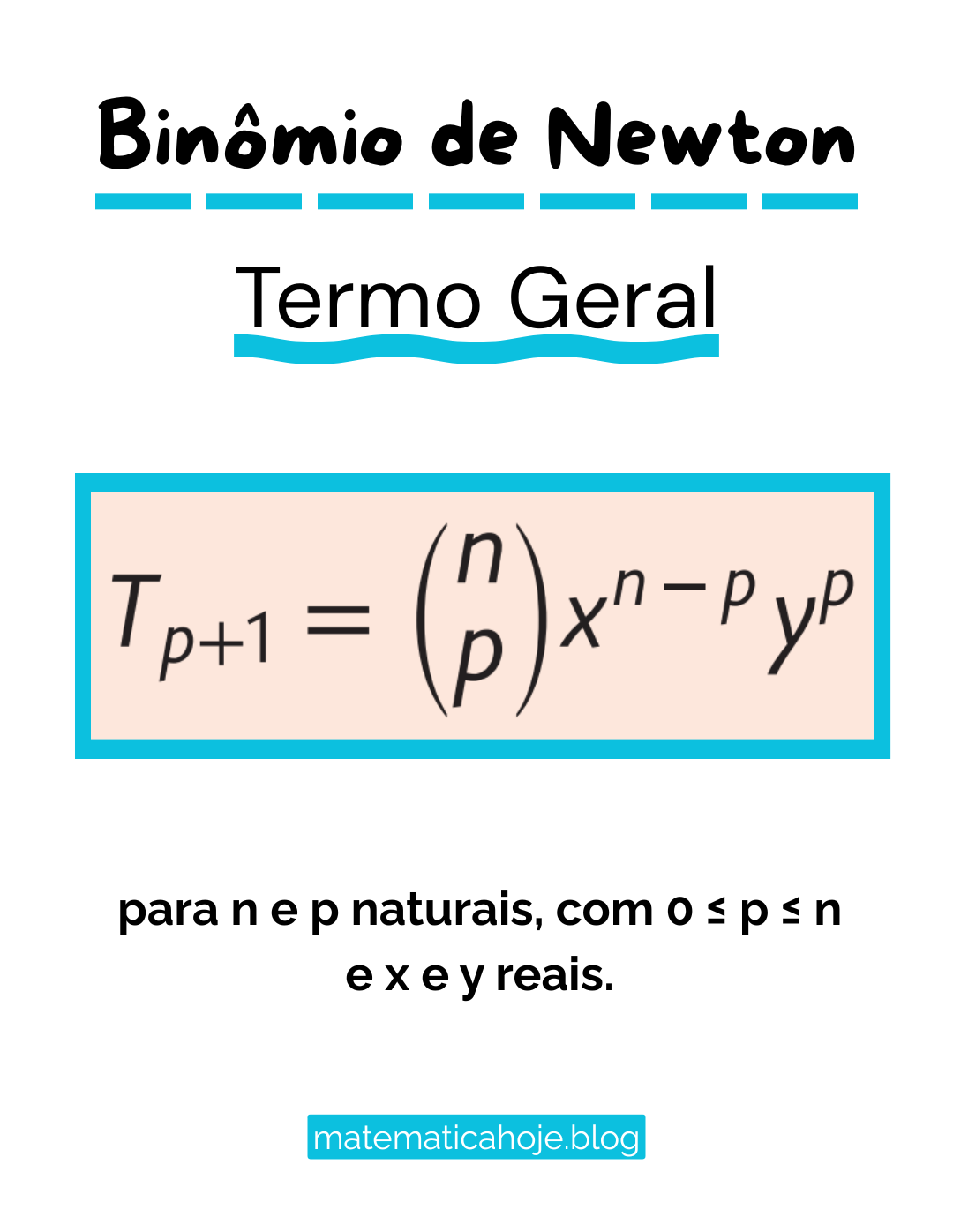 Binômio de Newton – Termo Geral