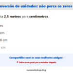 Conversão de unidades: esse zero some fácil 😬