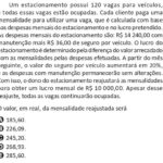 Mensalidade do Estacionamento: Quanto Cobrar para Lucrar R$ 10.000,00? – ENEM 2025
