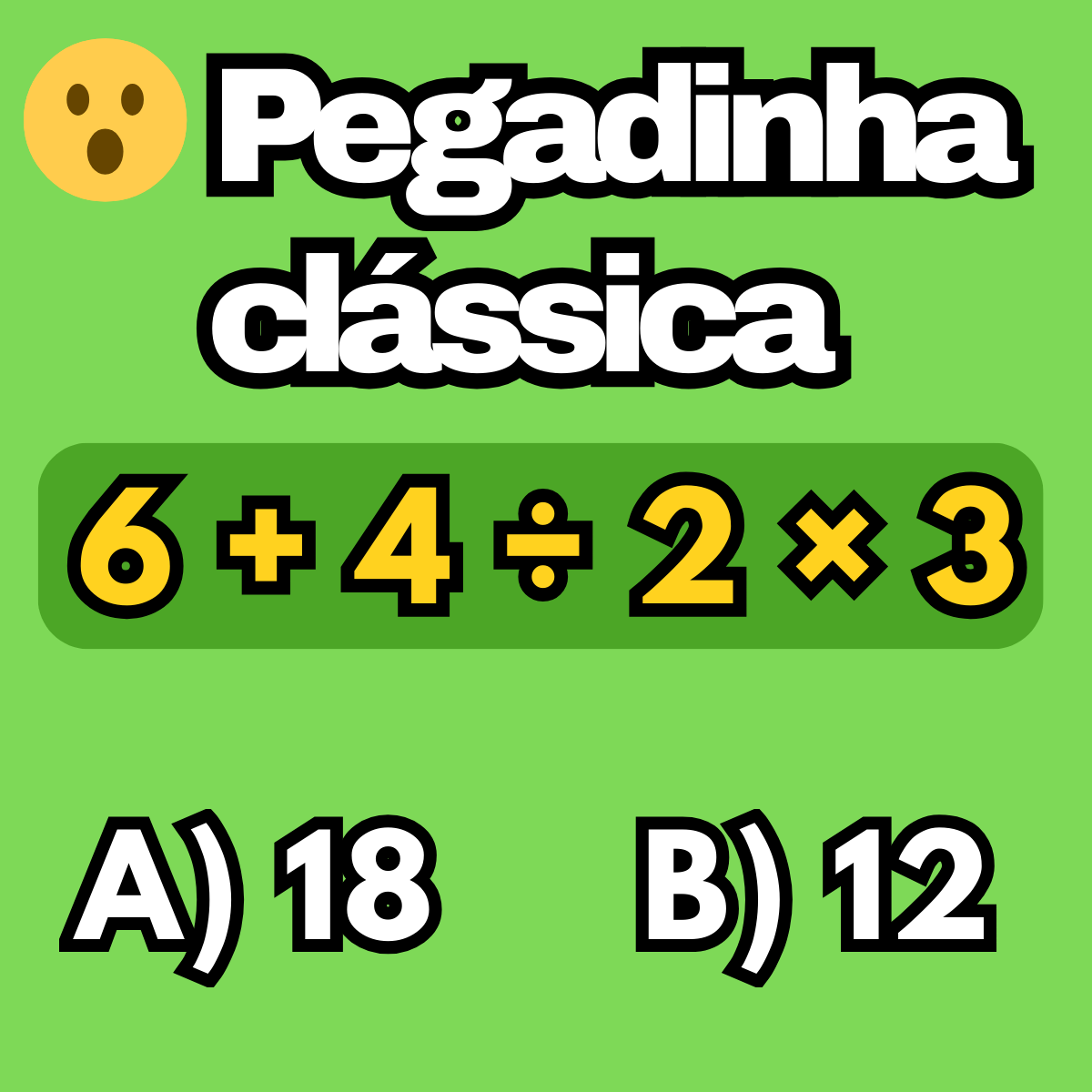 Expressão numérica clássica - Matemática Hoje