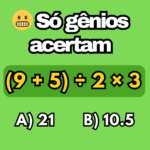 😬 Só gênios acertam essa expressão numérica de primeira!