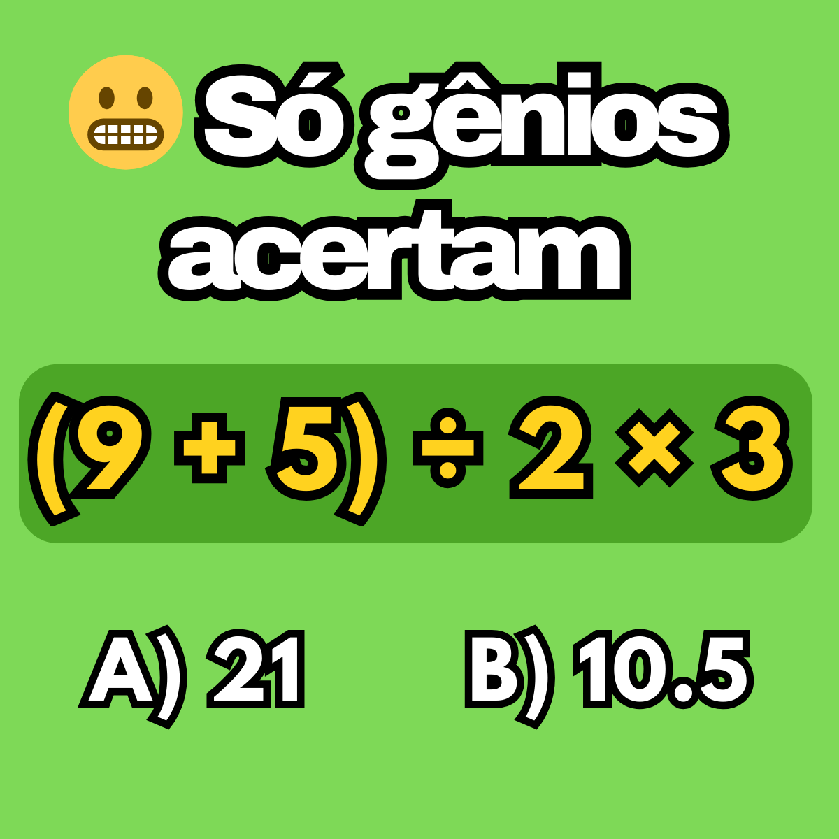 Desafio de expressão numérica Matemática Hoje
