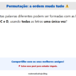 Análise combinatória: esse “3×2×1” não é enfeite 😬