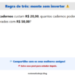 Regra de três: aqui não é divisão direta 😬