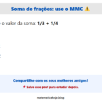 Soma de frações: esse denominador pega muita gente 😬