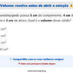 Volume: quase todo mundo esquece essa multiplicação