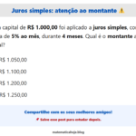 Juros simples: esse valor final engana fácil 😬