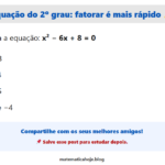 Equação do 2º grau: não precisa Bhaskara aqui 😬