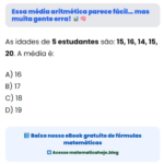 Essa média aritmética parece fácil… mas muita gente erra! 📊🧠