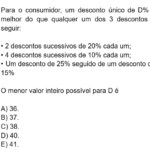 FGV 2025 Matemática: Descontos Sucessivos e Desconto Único Equivalente