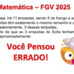 FGV 2025 Matemática: Probabilidade com Empadas (Mesmo Recheio)
