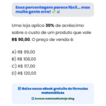 Essa porcentagem parece fácil… mas muita gente erra! 💸📊