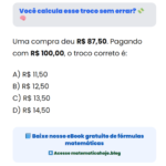 Você calcula esse troco sem errar? 💸🧠