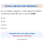 Cosseno no triângulo retângulo: aqui muita gente confunde