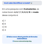 Você sabe identificar a moda? 📊