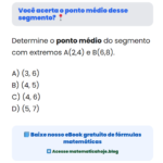 Você acerta o ponto médio desse segmento? 📍
