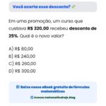 Você acerta esse desconto? 💸