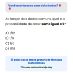 Você acerta essa com dois dados? 🎲🎲