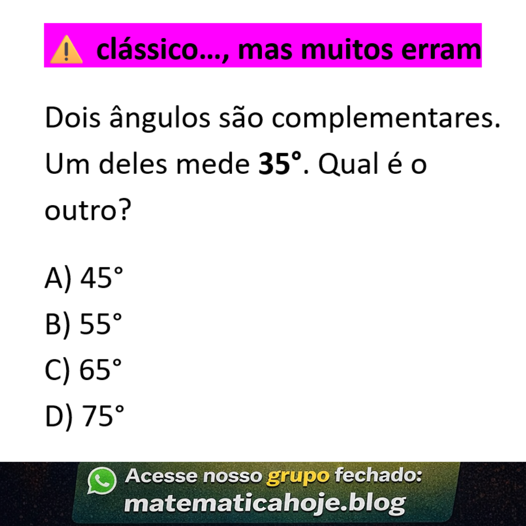 Ângulos complementares