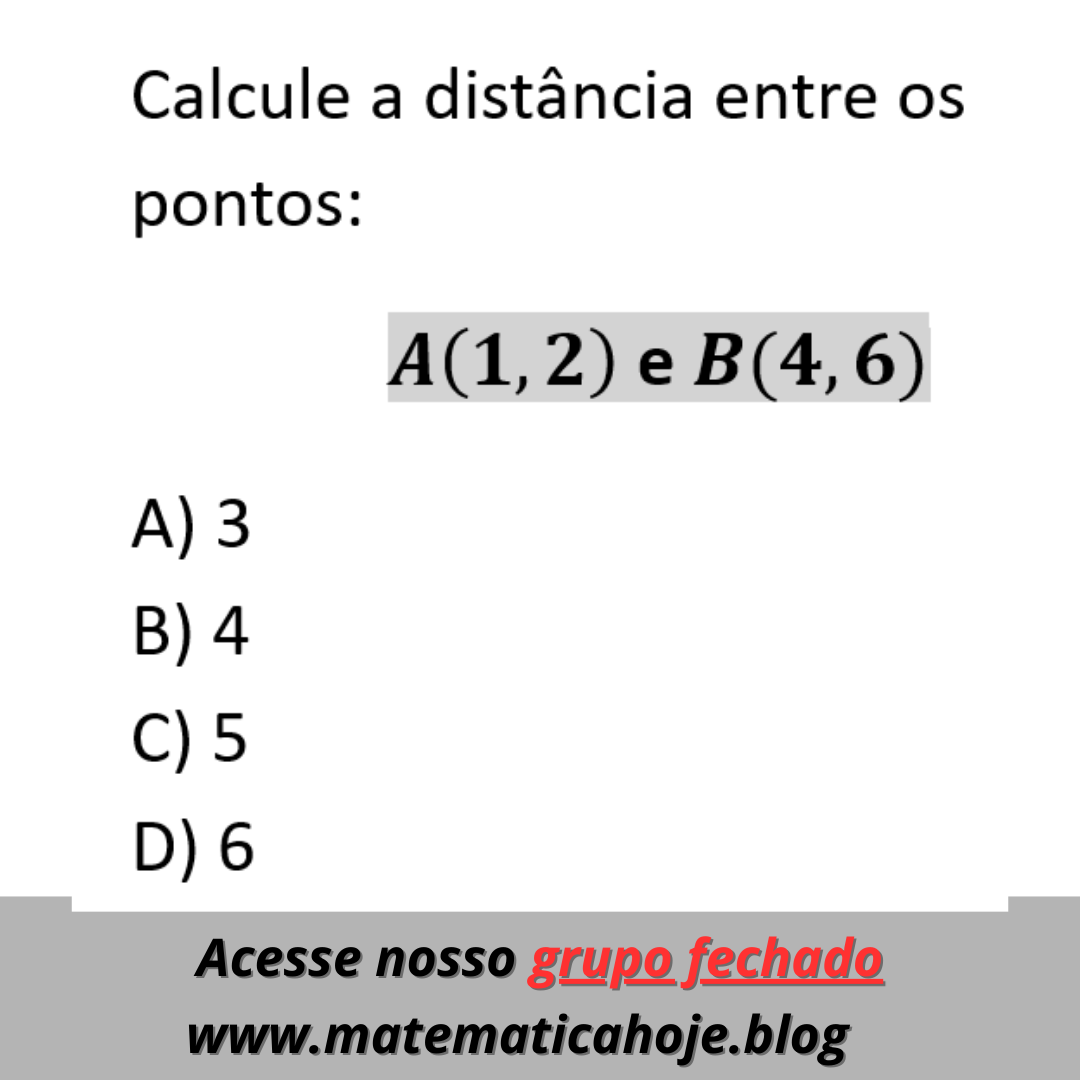 Distância entre dois pontos