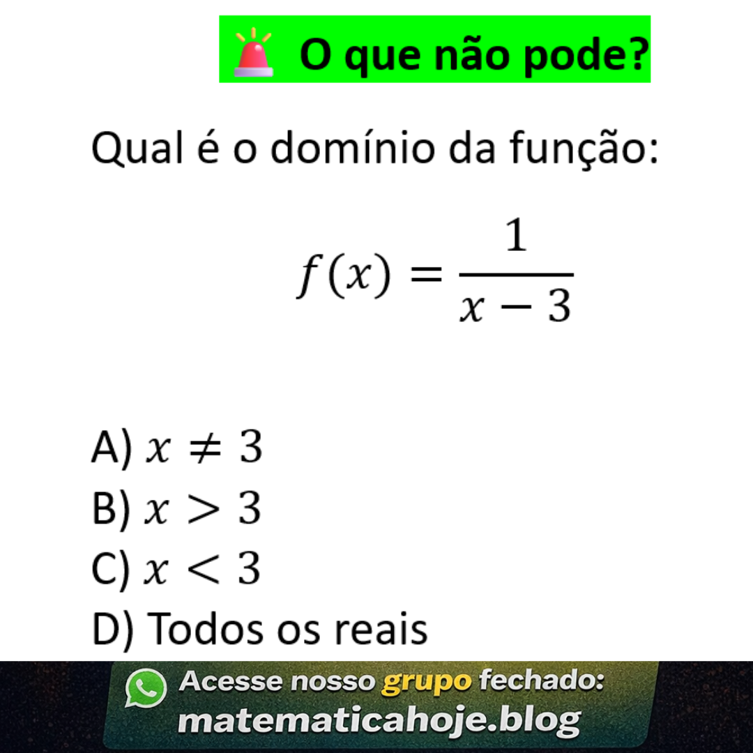 Domínio de função