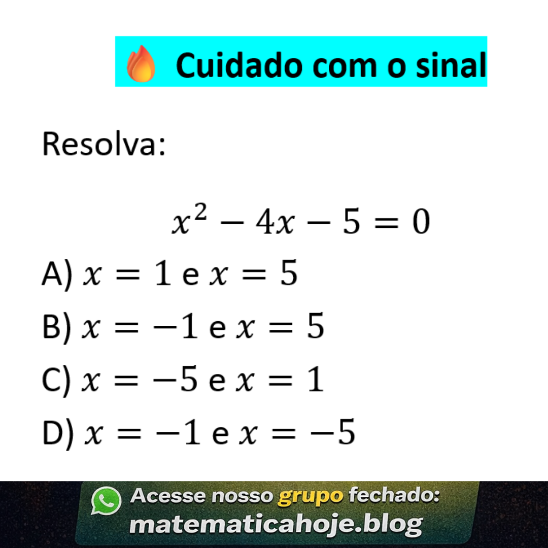Questão sobre equação do segundo grau