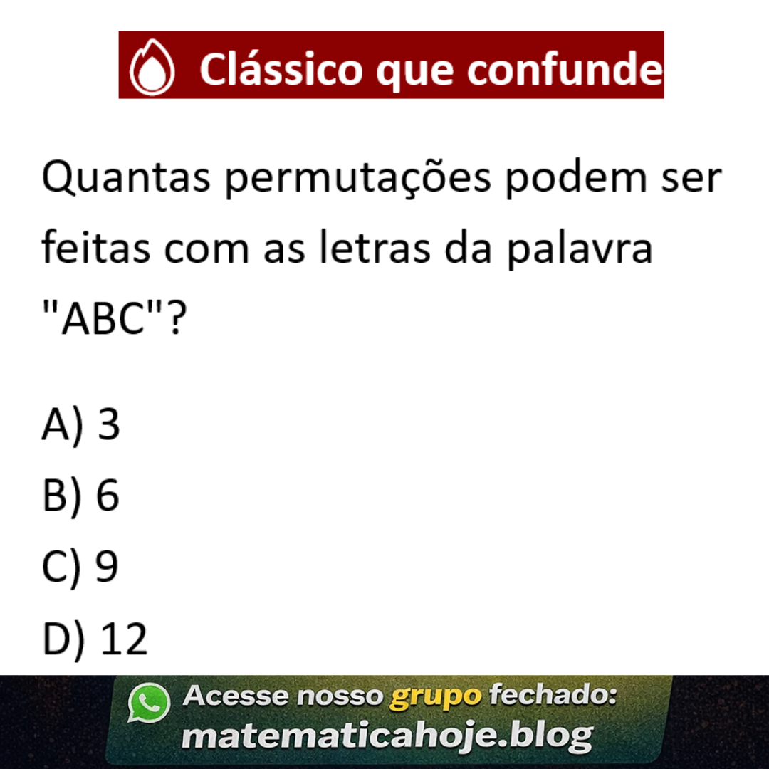 Questão de permutações com ABC