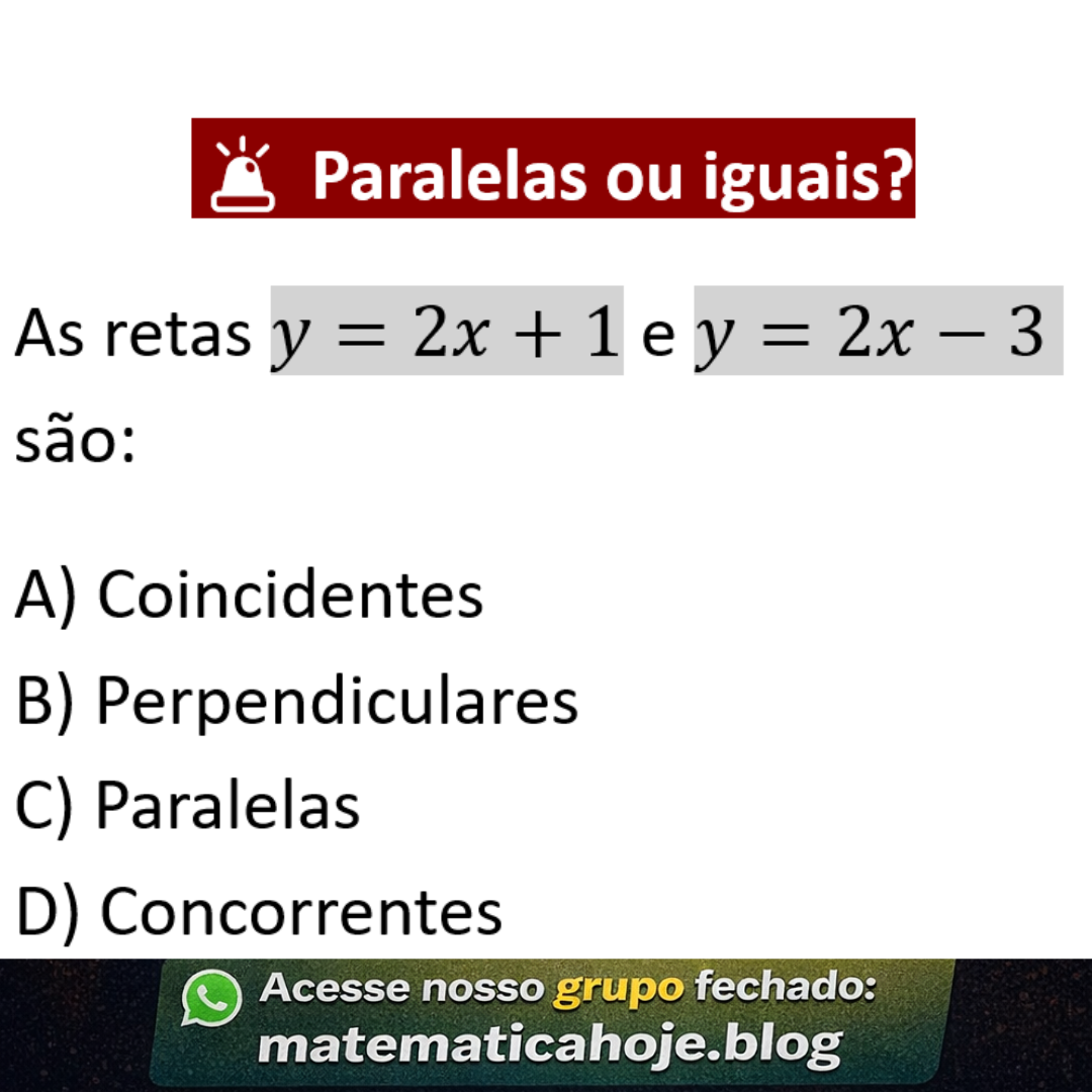 Questão sobre posição relativa entre retas
