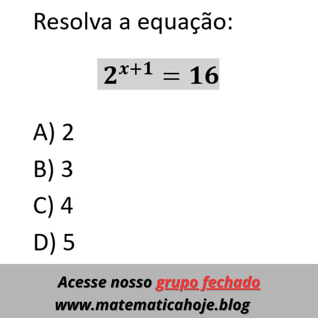 Equação exponencial
