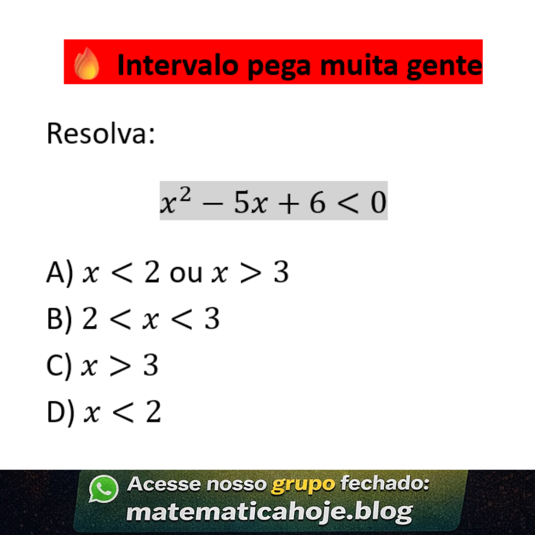 Inequação do 2º grau